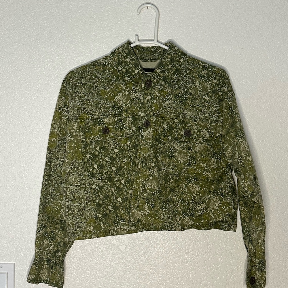 Floral Green Jacket